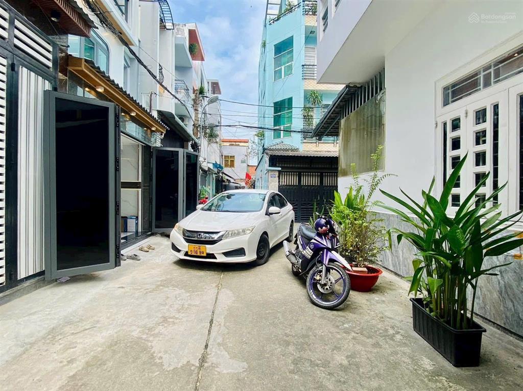 Bán nhà hẻm xe hơi 248/ nguyễn văn khối  trệt lửng 3 lầu 4 phòng ngủ full nội thất 9,5tỷ tl