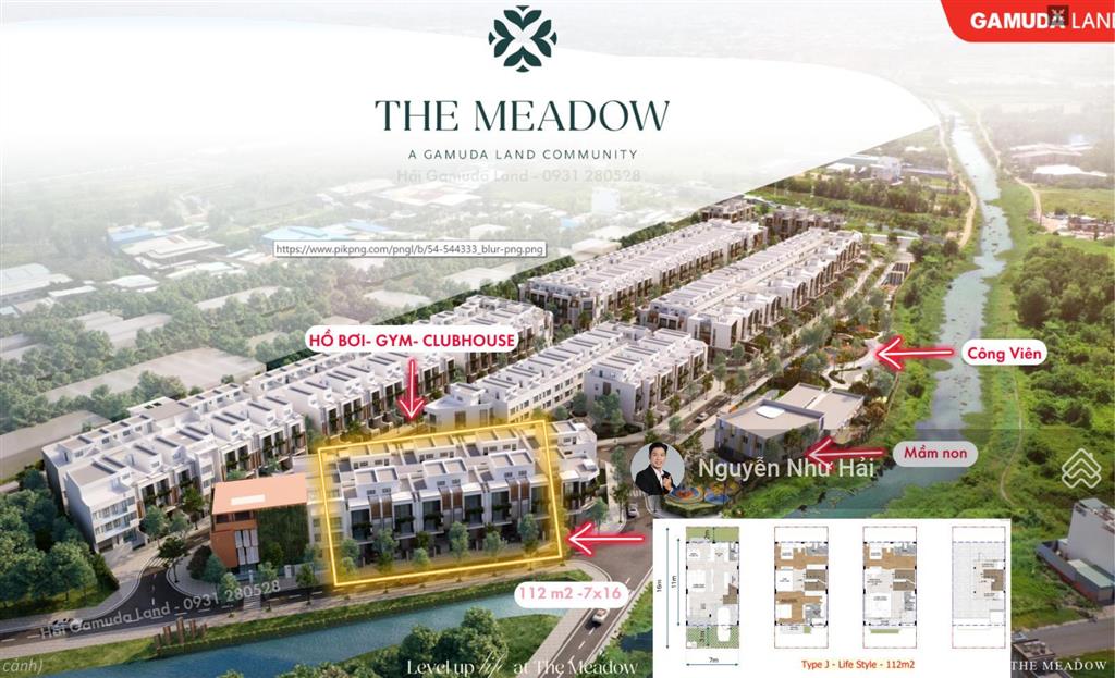 Bán the meadow bình chánh, booking biệt thự nhà phố 16 căn villa chỉ từ 7tỷ. ngay pkd 0931 280 ***