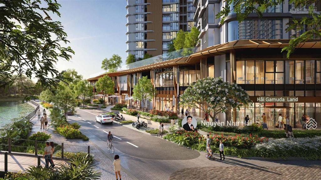 Bán shophouse eaton park booking đợt 1200m2  3 mặt tiền mai chí thọgiá 56 tỷhải gamuda land