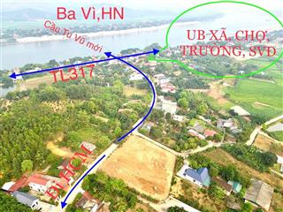 9xx đất mặt tl 317b, xã tu vũ, thanh thủy, vị trí trung tâm kdoanh, 110.6 m2, tiềm năng tăng tốt