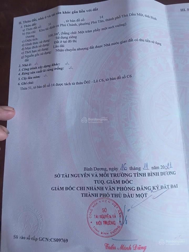 Chính chủ cần bán đất tdc thành phố mới, gần trung tâm, gần nhà ga metro, trường học nguyễn khuyến