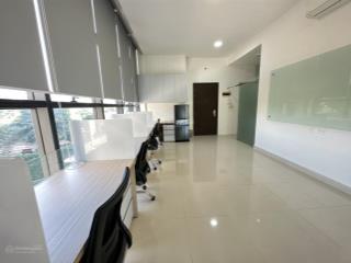 Cho thuê văn phòng làm việc officetel tại the sun avenue  có sẵn bàn ghế  48m2, trống sẵn xem dễ