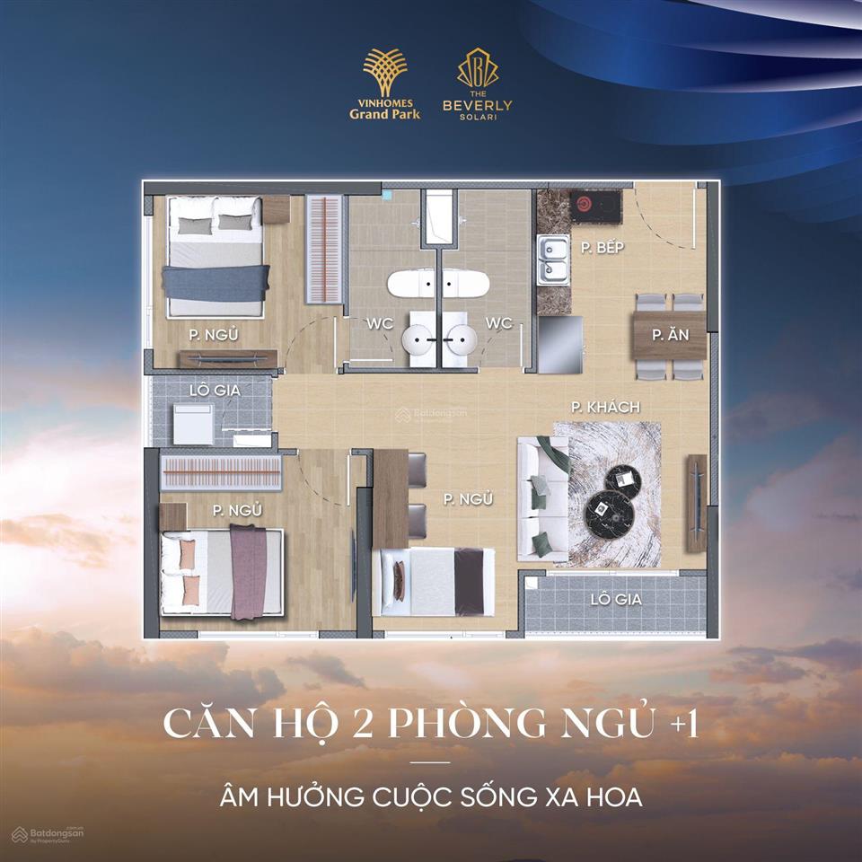 Rẻ nhất thị trường căn 2pn+ dt 69m2 chỉ 4 tỷ tại phân khu mới vị trí trung tâm vinhomes grand park