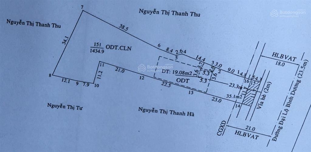 Chính chủ cần bán lô đất mặt tiền đại lộ bình dương, hiệp an, tp thủ dầu một, bình dương 0794 355 ***
