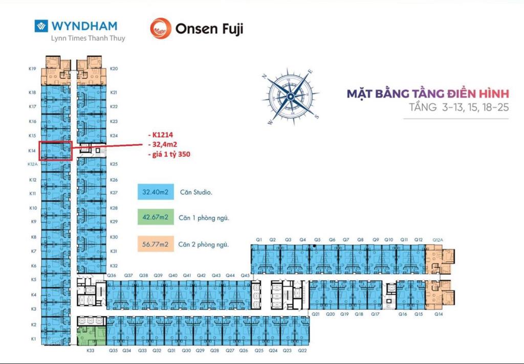 Cần chuyển nhượng căn condotel k1133 tại wyndham thanh thủy cần bán lại giá rẻ cho khách