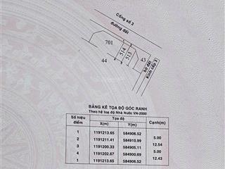 Đất thổ 62m2 hẽm xe tải đường kênh a