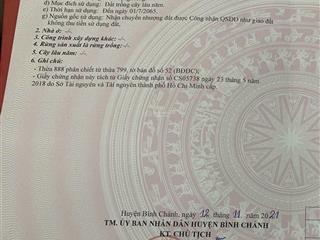 1000m2 (22x45m) đất vườn đường xe hơi, xã tân nhựt, bình chánh