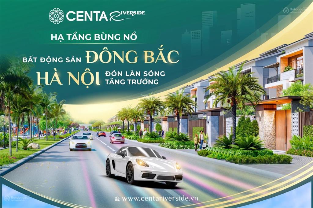 Bán sh2 shophouse 2 mặt tiền tại centa riverside vsip từ sơn, bắc ninh. chỉ hơn 7 tỷ