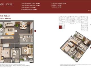Bán căn góc căn 26 tòa rose hoàng huy commerce dtsd 68.5m2 mua trực tiếp pkd cđt.  0528 758 ***