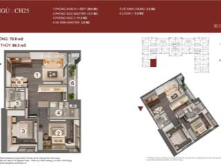 Bán căn góc căn 25 tòa rose hoàng huy commerce dtsd 66.2m2, 3 mặt thoáng giá cđt.  0528 758 ***