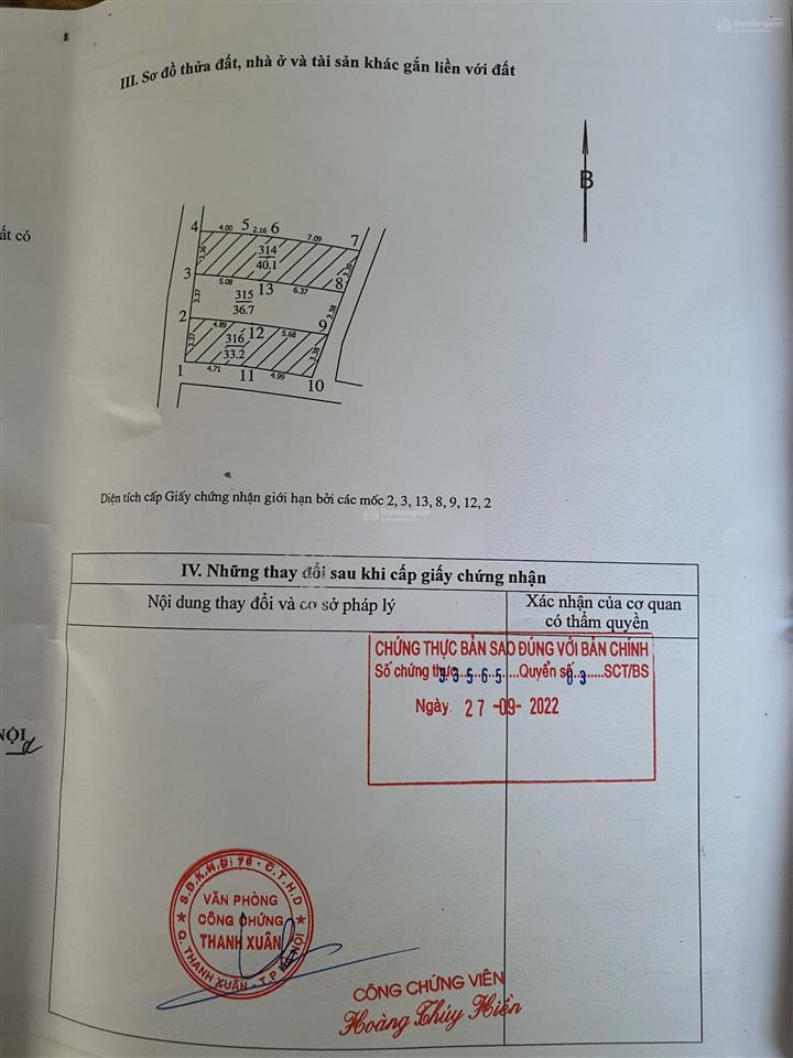 Bán đất 40  60m2 tại vân côn, hoài đức