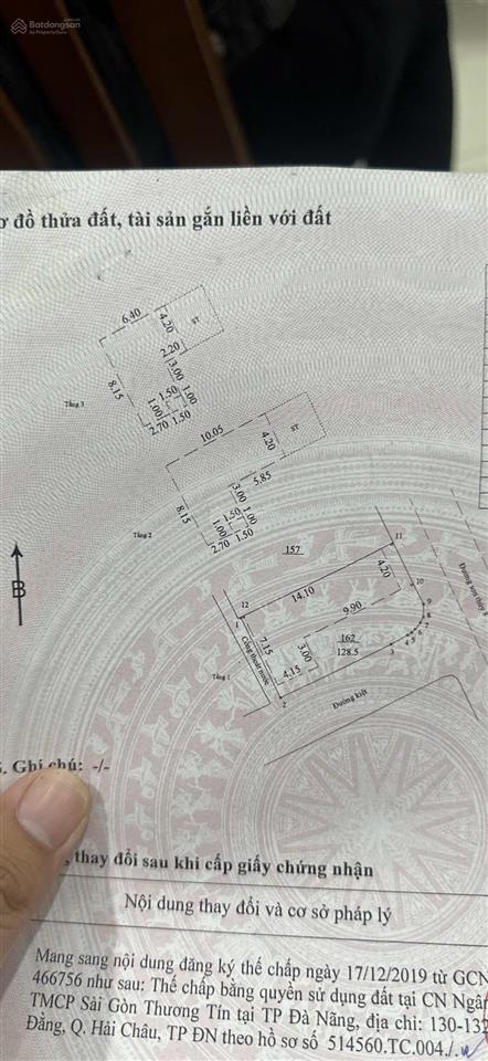 Bán biệt thự 3 tầng kề sông gần biển đường sơn thuỷ 8