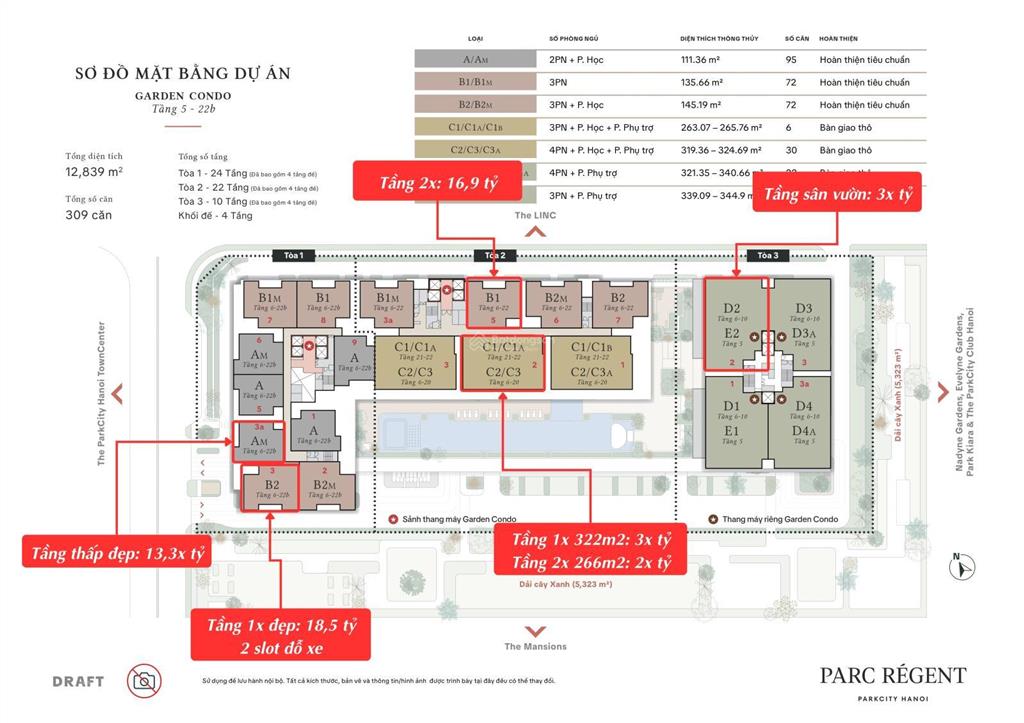 Độc quyền quỹ căn ngoại giao tầng đẹp giá tốt tòa parc régent parkcity hanoi, chuyển nhượng ngay