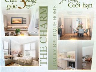 Đầu tư căn hộ the charm chỉ từ 1,3tỷ (30%). quỹ căn ngoại giao giá tốt nhất thị trường 45m,72m,91m2