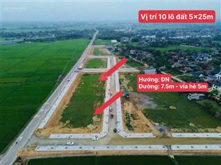Đất nền đấu giá sân bay sao vàng 995tr có ngay 143m2 full sổ đỏ, mặt tiền 5m hướng đn