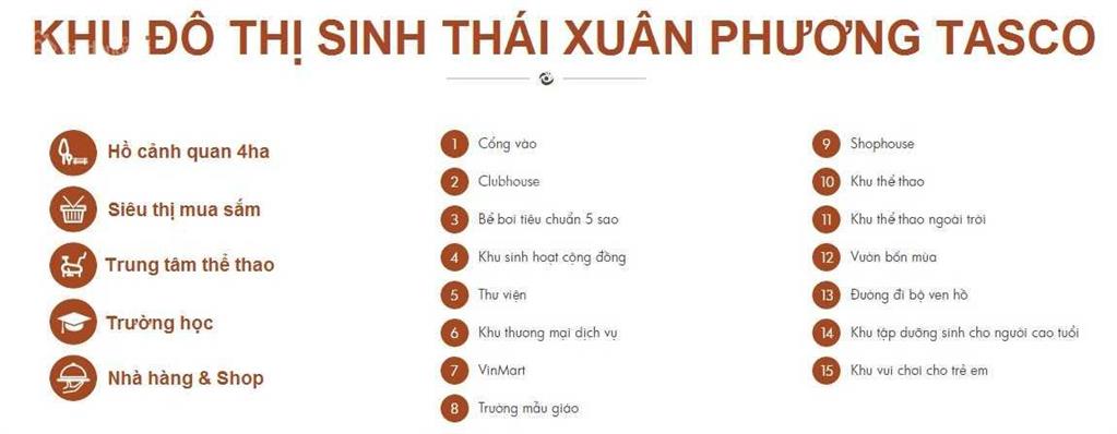 Chính chủ bán shophouse 2 mặt thoáng xuân phương tasco giá chỉ từ 22x triệu/m2 vị trí vàng