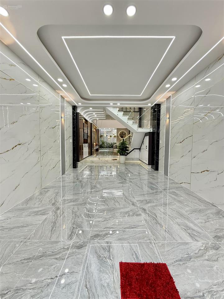 Nhà đường thông dt4.2x19m, lửng, 3lầu, 4pn, 6vs, p/thờ, gara ô tô, sân thượng, hướng đông, 7,4 tỷ