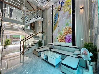 Nhà hẻm xe hơi đường tx 25, dt4x13m, lửng, 3 lầu, gara ô tô, 4pn, sân thượng trước sau, 6tỷ