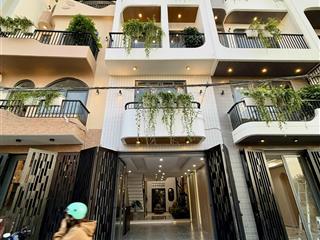 Nhà có ô chờ thang máy, đường thông tx 25, dt4x16m, lửng, 3 lầu, 4pn, sân thượng, gara ôtô, 6.8 tỷ