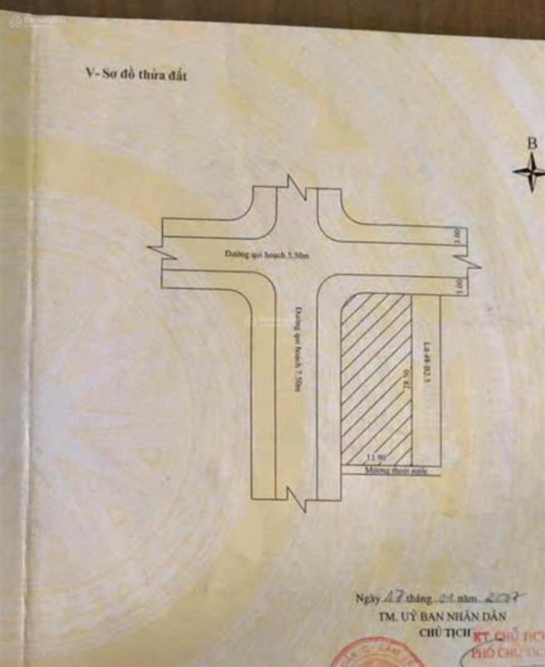Bán lô góc 2 mặt tiền đường lương nhữ hộc , cạnh đại học ngoại ngữ  dt khủng 332m2 (12x28) giá tốt