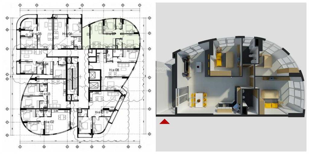 Cho thuê căn hộ chung cư conic skyway 2pn1w, nội thất cơ bản   0979 695 ***