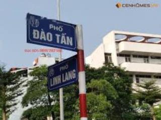 Bán nhà 3 mặt thoáng mặt phố đào tấn, ba đình. mặt tiền rộng 11m. sát đại sứ quán úc, nhật, lotte.