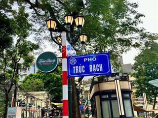 Siêu hiếm, cần bán nhà mặt phố phố trúc bạch quận ba đình, dt 75m x 6 tầng, mt 4,6 m , thang máy