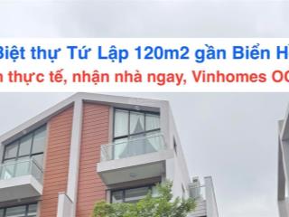 Mở bán căn biệt thự tứ lập 120m2 ngay biển hồ tại vinhomes ocp 3, nhận nhà ngay, không 1 rủi ro