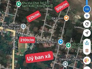 Bán đất 1 sẹc quốc lộ 29, phú xuân, krông năng, đắk lắk giá tốt chỉ với 450 triệu, 582m2