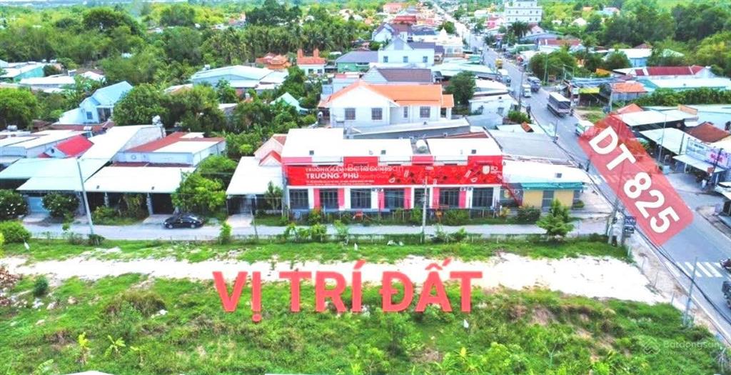 Đất mặt tiền an phú 4, shr, 80m2 (5x16m) full thổ cư, ngay chợ trảng bàng, giá 500 triệu