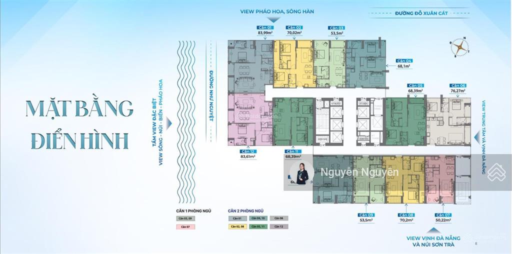 Căn hộ 2pn sam towers trực diện sông hàn đà nẵng, cam kết lợi nhuận 300 triệu/năm + ưu đãi t9/2025