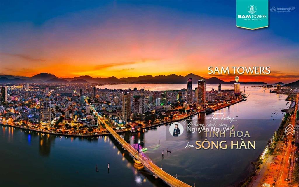 Căn hộ 2pn sam towers trực diện sông hàn đà nẵng, cam kết lợi nhuận 300 triệu/năm + ưu đãi t9/2025