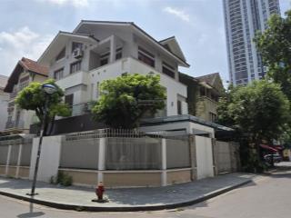 Bán biệt thự nhà vườn, kđt văn quán, hà đông, căn góc 2 mặt phố, dt 225m2, 4 tầng, mt 30m, view hồ