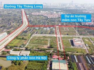 Cực hiếm đất dịch vụ tây tựu, 80m2, phân lô, 2 mặt đường trau, cạnh trục tây thăng long, giá tốt