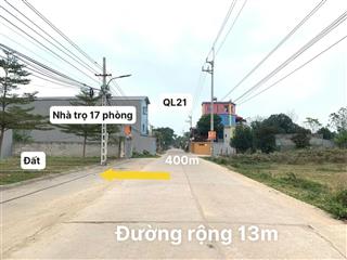 Duy nhất 1 lô hoa hậu đường rộng 13m ở trung tâm chợ hòa lạc, sẵn sổ đỏ giá bán 4 tỷ  0369 532 ***