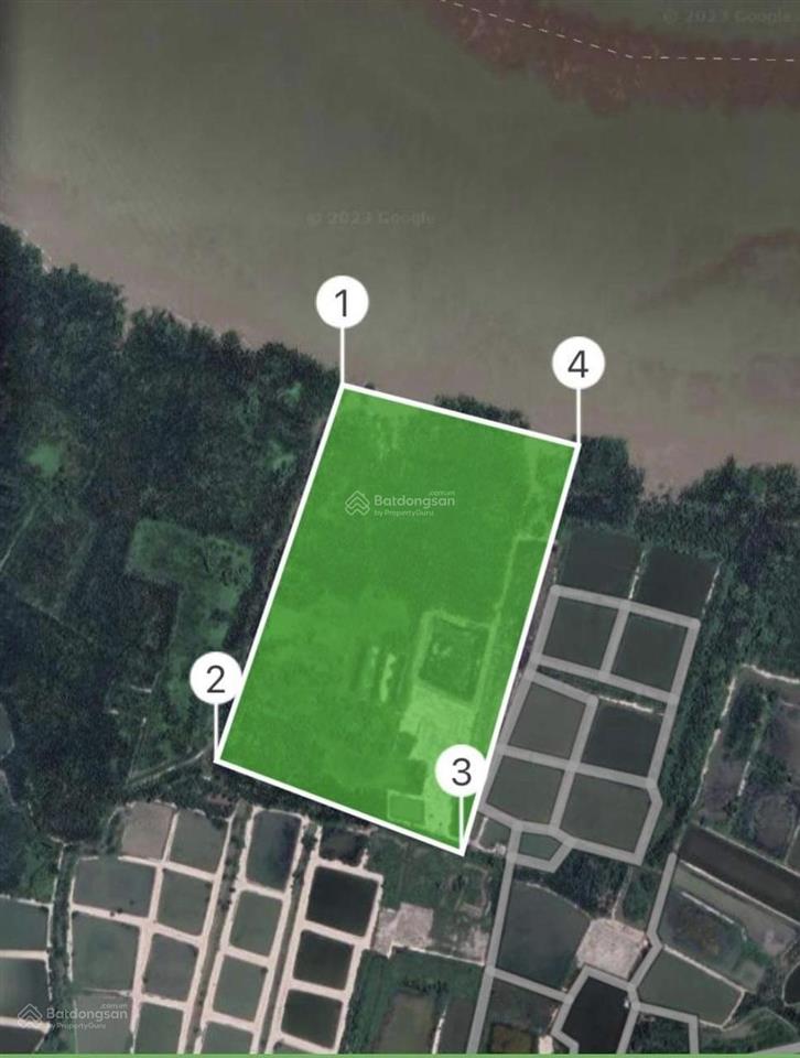 Chính chủ cần bán 12.000m2 đất mặt sông 70x120m bình khánh cần giờ hcm giá 26ty gửi ae mg 2%