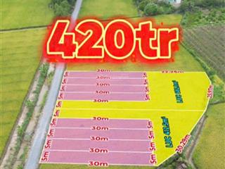 5x30 =150mv thổ cư  shr * mặt tiền đường đá xanh ô tô tới đất * giá 420tr thương lượng