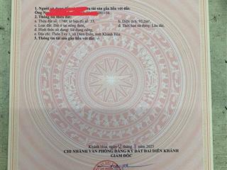 Bán đất diên điền, diên khánh  giá đầu tư 830tr  sổ đỏ chính chủ  bao phí sang tên