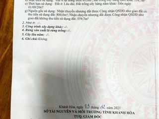 Bán lô đất thôn triệu hải, xã cam an bắc, huyện cam lâm, tỉnh khánh hoà