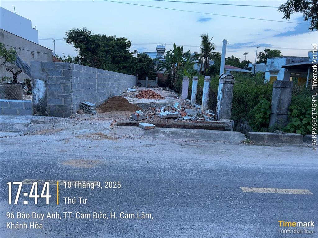 Bán lô đất đường đào duy anh  tt cam đức  cam lâm  khánh hoà