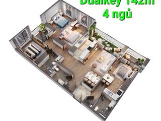 Bán gấp dualkey 142m2, nội thất cơ bản, hướng đn view nội khu. giá tốt nhất thị trường 9.5 tỷ.