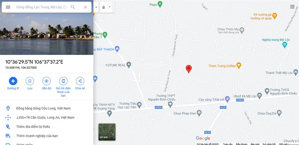 Bán đất lô góc 137m2 full đất ở, sổ riêng  công đồng lộc trung, mỹ lộc, cần giuộc