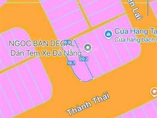 Bán đất 2 mặt tiền thành thái  nguyễn nho tuý  cẩm lệ