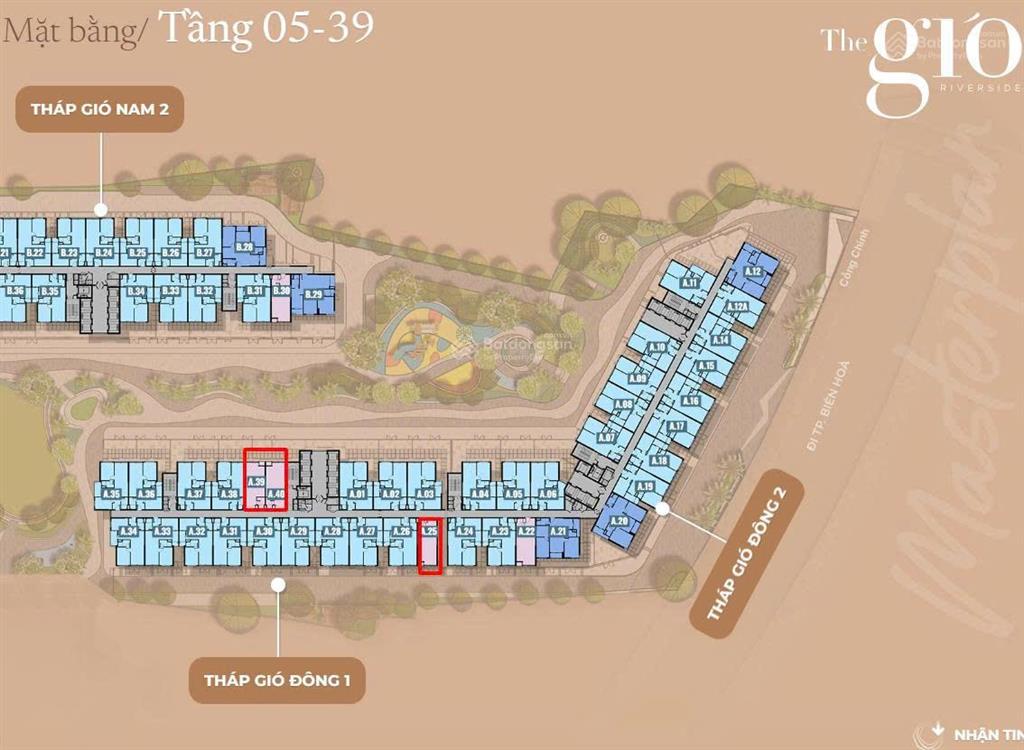 Căn studio 41m2 the gió riversie tầng thấp 515 view công viên và view sông giá chủ đầu tư, ck 20tr