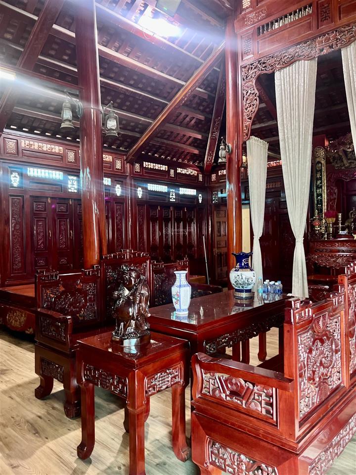 Biệt thự nội thất gỗ quý hiếm khu phú định, an dương vương