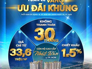 Sở hữu căn hộ 67m2 thuộc tp. hcm, giá chỉ 2,25 tỷ. thanh toán chỉ 9tr/tháng, nhận nhà ở ngay