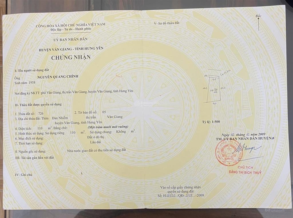 Bán 110m2 đất trung tâm thị trấn văn giang, giáp vành đai 3.5,sân bóng pvf và đại học bách khoa!