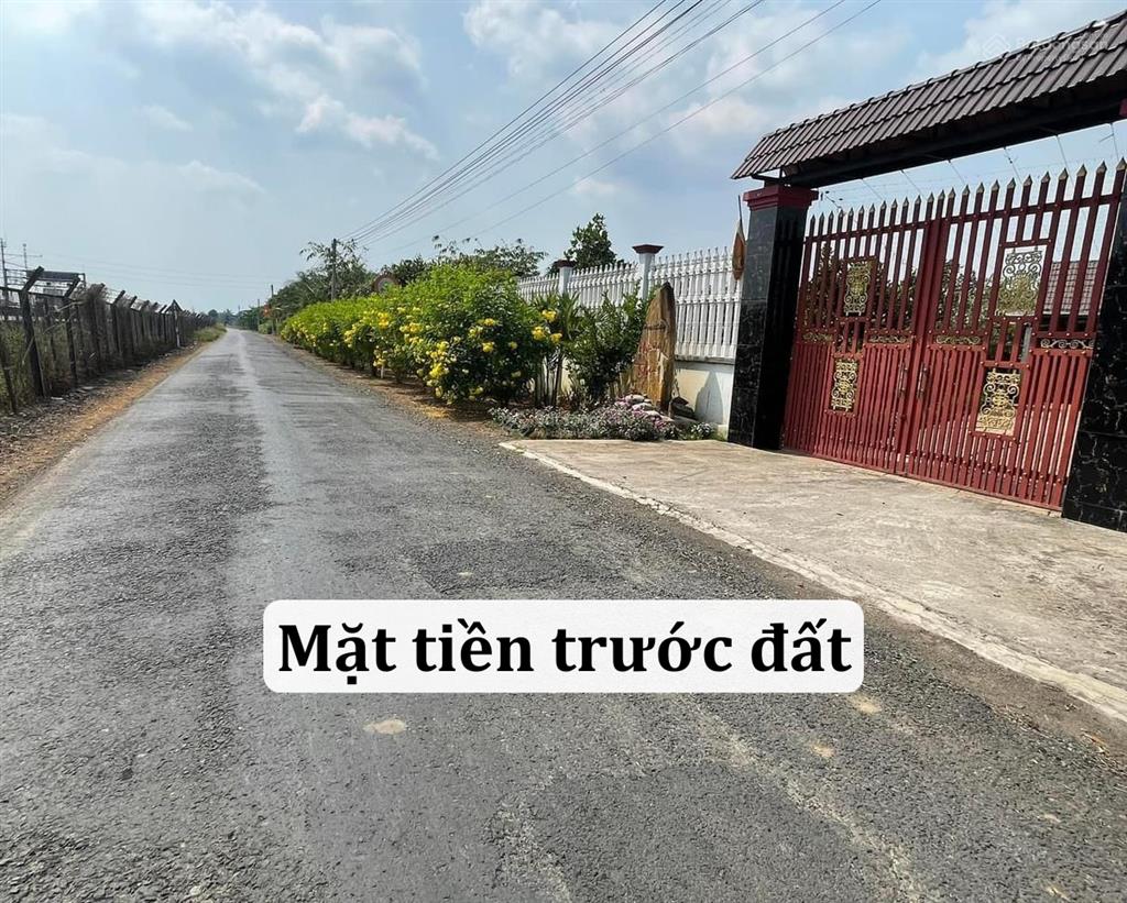 Mặt tiền nhựa 8m, gần đường tỉnh 816  cách khu du lịch happyland chỉ 1,5km. (không mồ mả, ko qh)