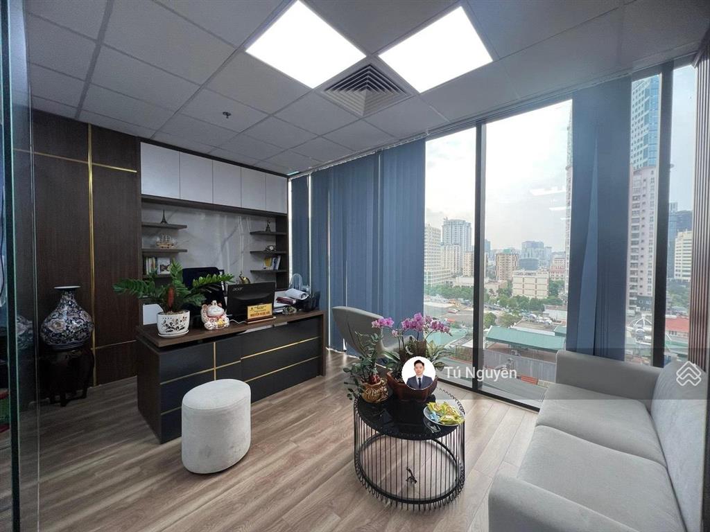 Bql toà golden palm lê văn lương cho thuê văn phòng. dt 450m2 (có cắt) sẵn nội thất.  0974 024 ***