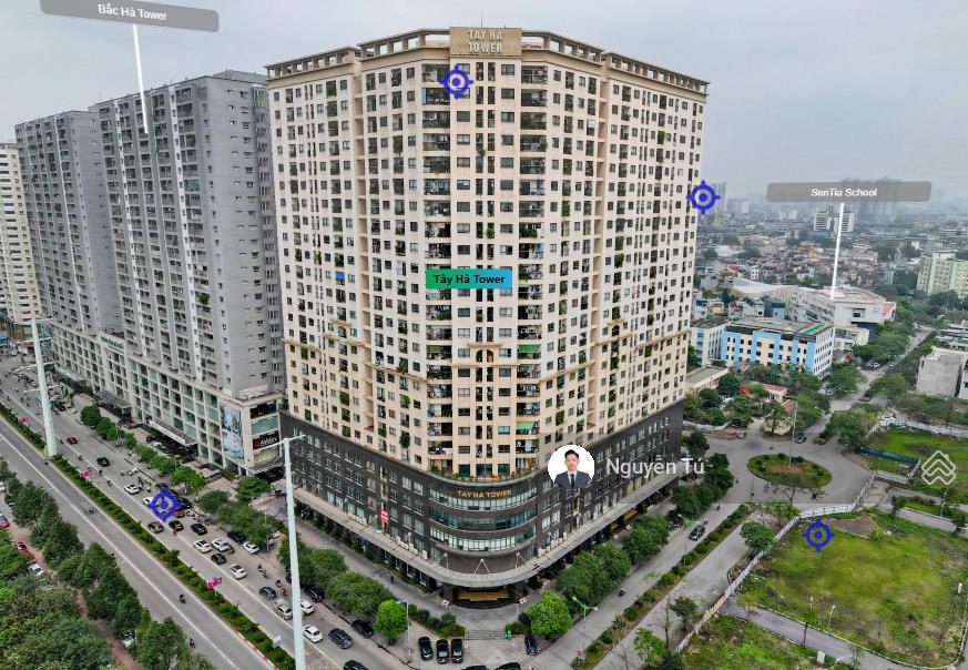 Bql cho thuê vp sẵn nội thất tây hà tower  tố hữu. diện tích 100m2  500m2 sẵn nội thất vào luôn